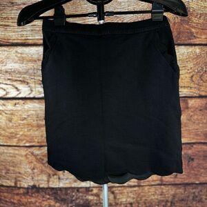Skies Are Blue Black Mini Skirt